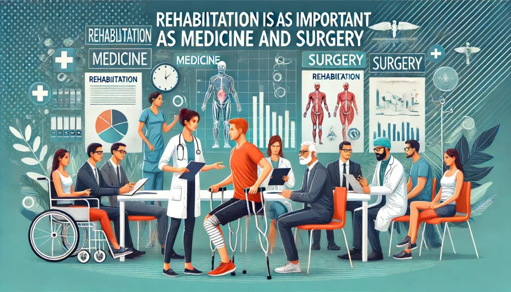 La riabilitazione è importante quanto medicina e chirurgia, afferma la conferenza
