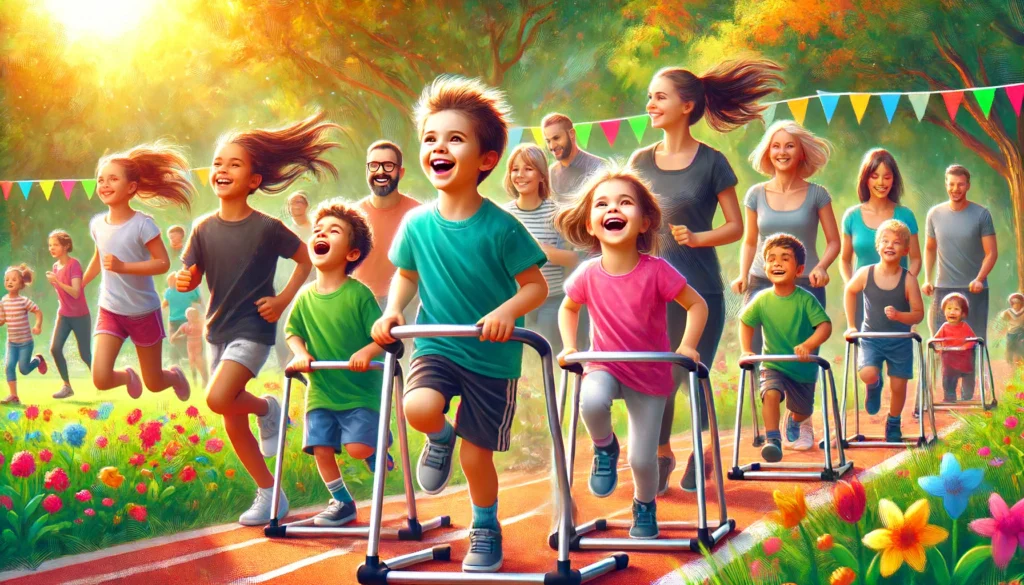 Studio evidenzia i benefici del frame running per i bambini con mobilità limitata